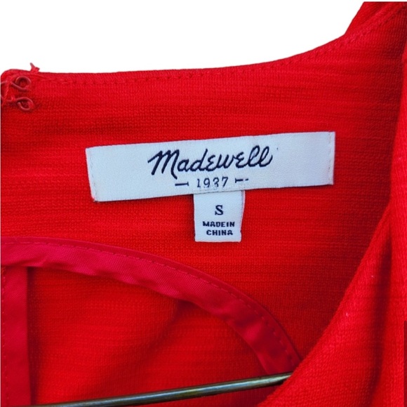 Madewell Abroad Red Ponte Sleeveless Dress - Picture 7 of 8
